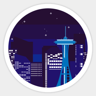 seattle nights Sticker